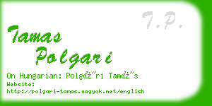 tamas polgari business card